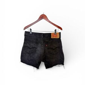 Levi's 501 Men’s Black Skater Streetwear CutOff Shorts